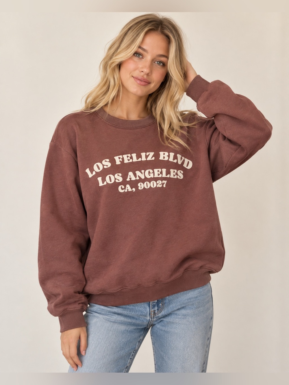 Zara Los Feliz Blvd Crewneck Sweatshirt